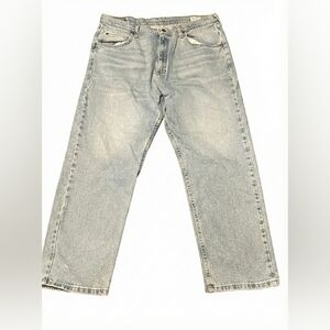 Wrangler Men's Light Gray Relaxed Jeans